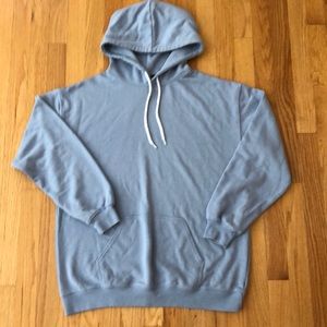 Forever 21 pull over hoodie light baby blue